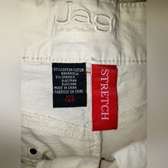 Jag Jeans Capris, Women's sz 14P, tan, NWT. - Picture 3 of 3